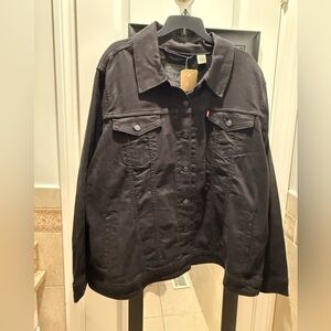 Levi's Black Jean Jacket NEW size 4X Plus